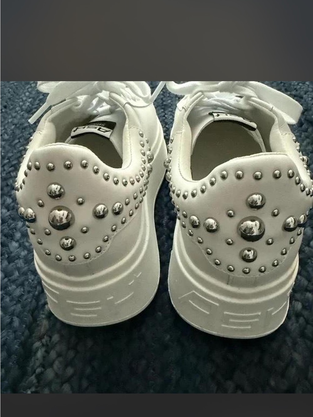 NWT Ash Women's Moby Studs Platform Embellished Sneaker EU size 37 - Picture 3 of 3